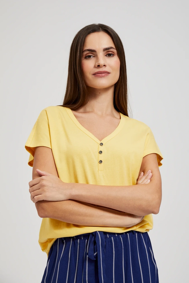 BLUZKA DAMSKA L-TS-4416 YELLOW