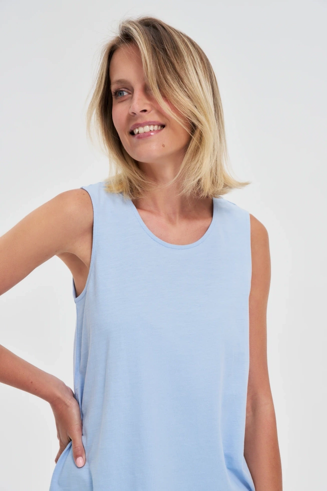 WOMEN'S TOP L-TS-4684 L.BLUE