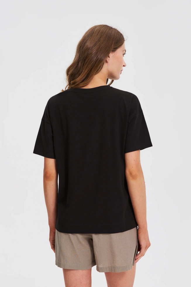 KOSZULKA DAMSKA L-TS-4749 BLACK