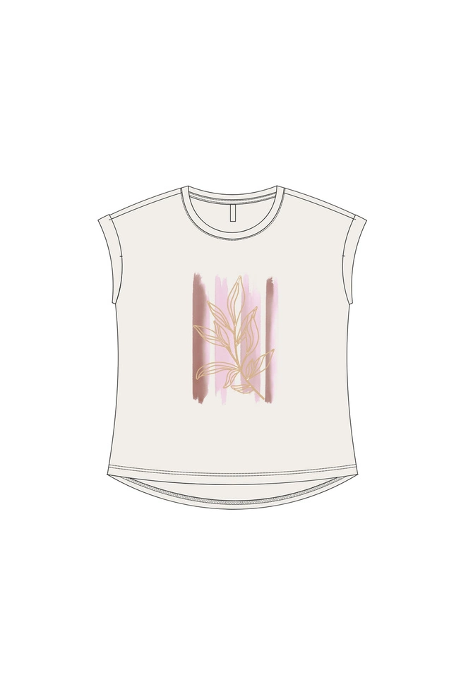 WOMEN'S TSHIRT L-TS-4953 OFF WHITE-set