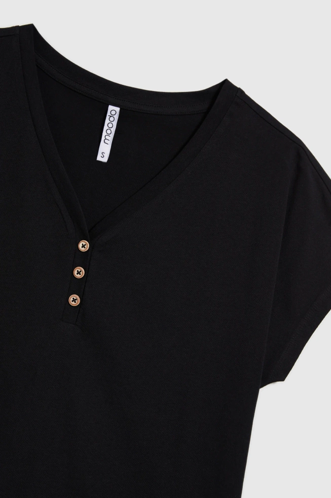 KOSZULKA DAMSKA L-TS-4702 BLACK