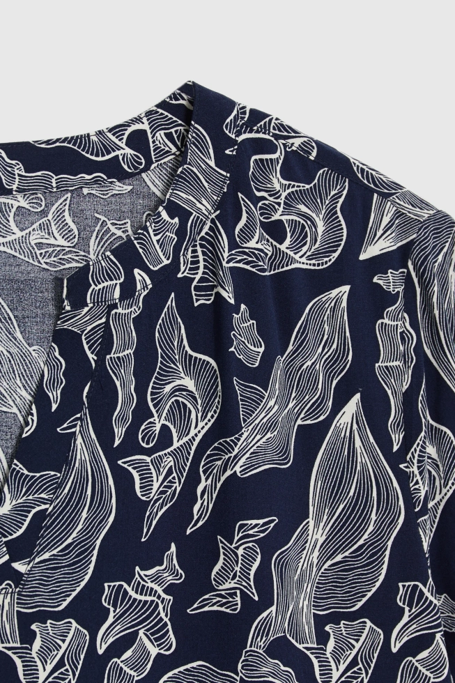 WOMEN'S SHIRT L-KO-4934 NAVY