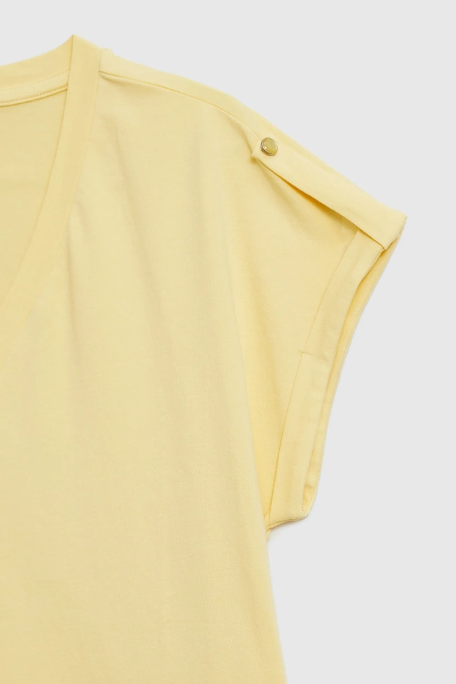 WOMEN'S TSHIRT L-TS-4909 L.YELLOW