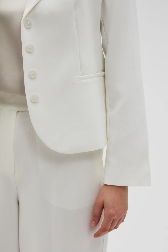 WOMEN'S JACKETS L-MR-4607 OFF WHITE
