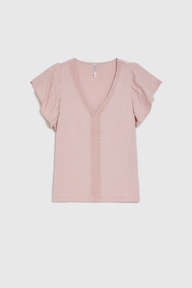 KOSZULKA DAMSKA L-TS-4964 DUSTY PINK