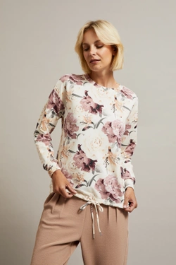 WOMEN'S SWEATSHIRT Z-BL-4515 OFF WHITE