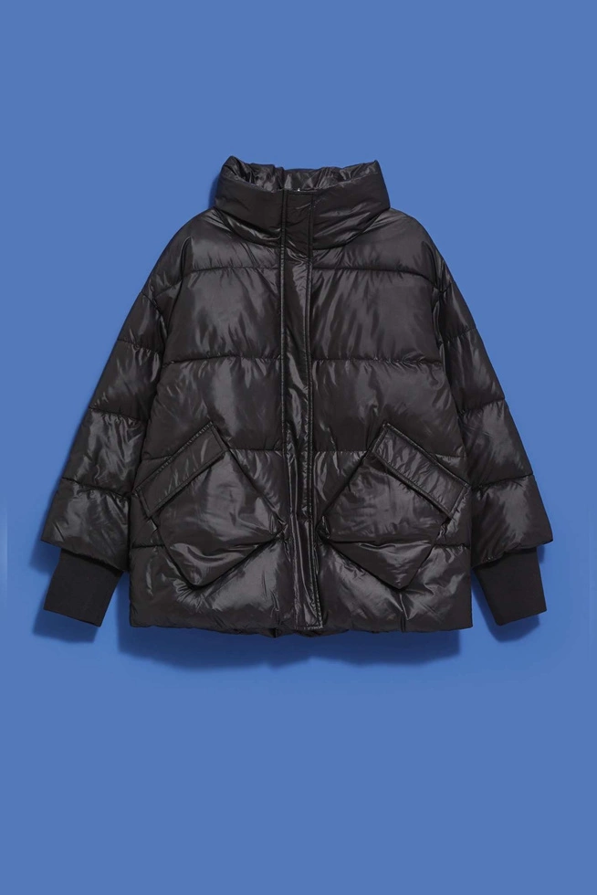 Quilted jacket with a collar