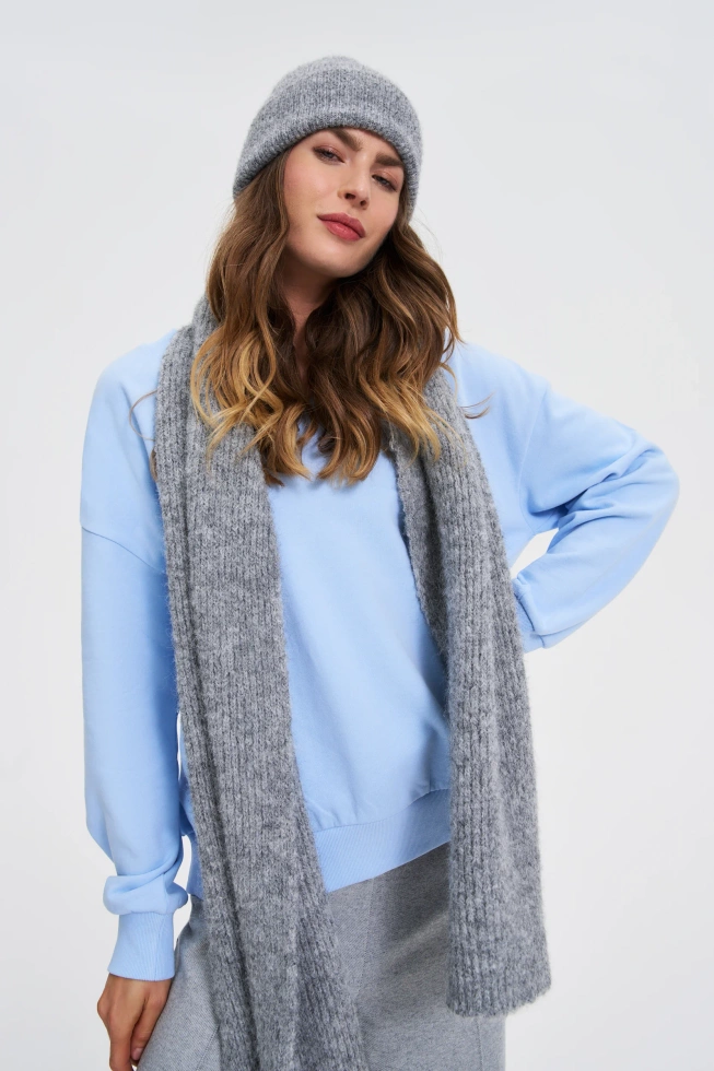 WOMEN'S SCARF Z-SZ-4811 GREY MEL