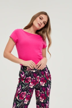 WOMEN'S TSHIRT L-TS-4952 FUCHSIA