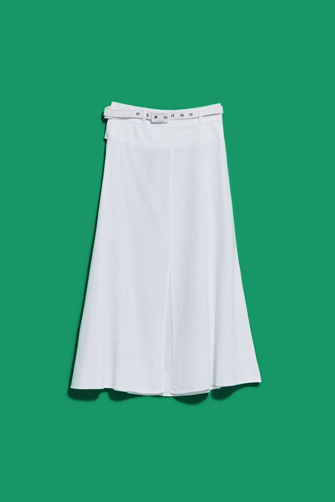 LADIES SKIRT L-SC-4020 WHITE