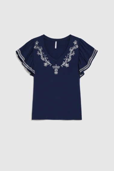 WOMEN'S TSHIRT L-TS-4949 NAVY