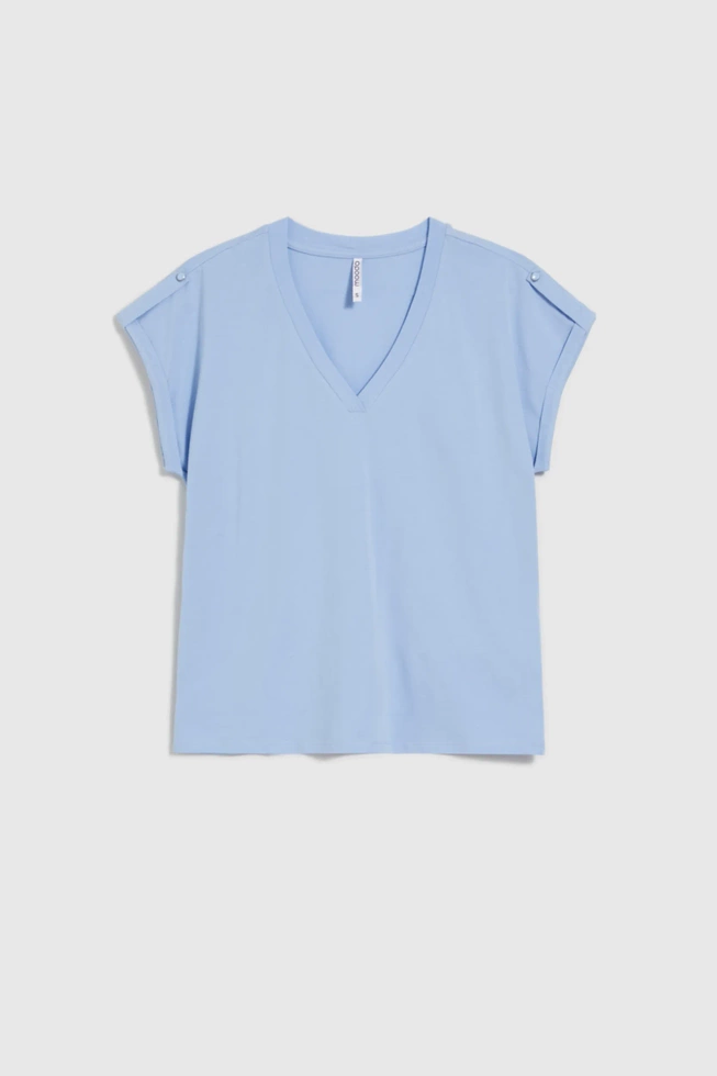 WOMEN'S TSHIRT L-TS-4621 L.BLUE
