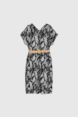 WOMEN'S DRESS L-SU-4953 BLACK