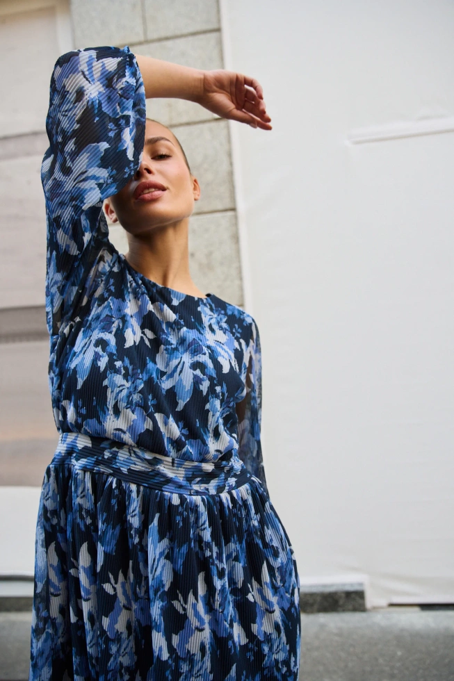 WOMEN'S DRESS L-SU-4906 NAVY