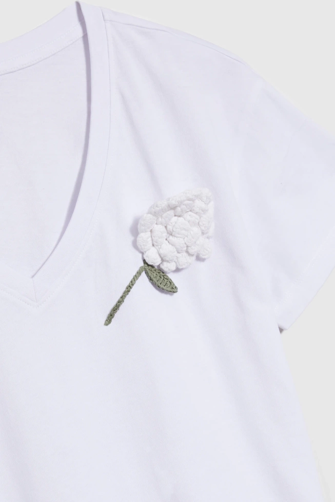 WOMEN'S TSHIRT L-TS-4660 WHITE
