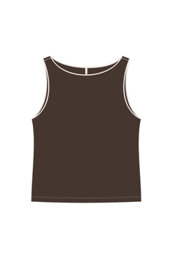 WOMEN'S TOP L-TS-5017 D.BROWN-set