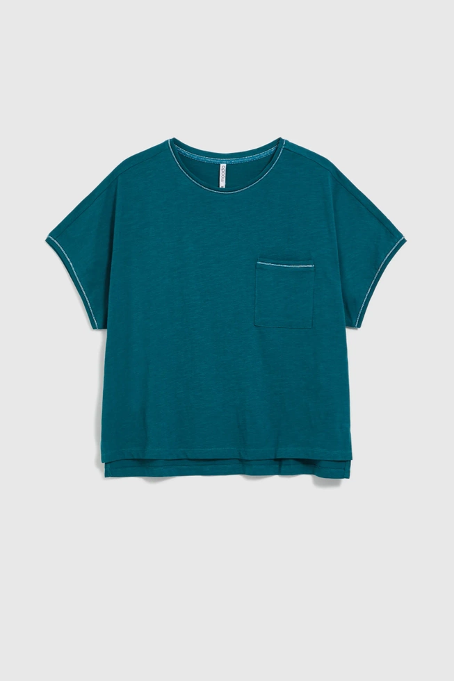 WOMEN'S TSHIRT L-TS-4693 D.GREEN