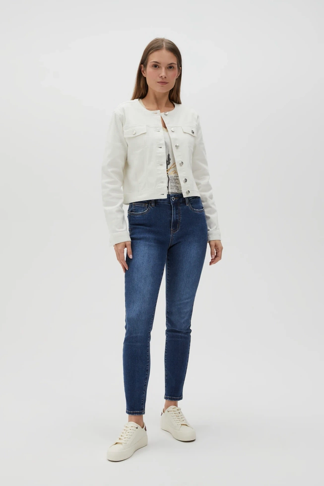 WOMEN'S JACKETS L-KU-4615 OFF WHITE