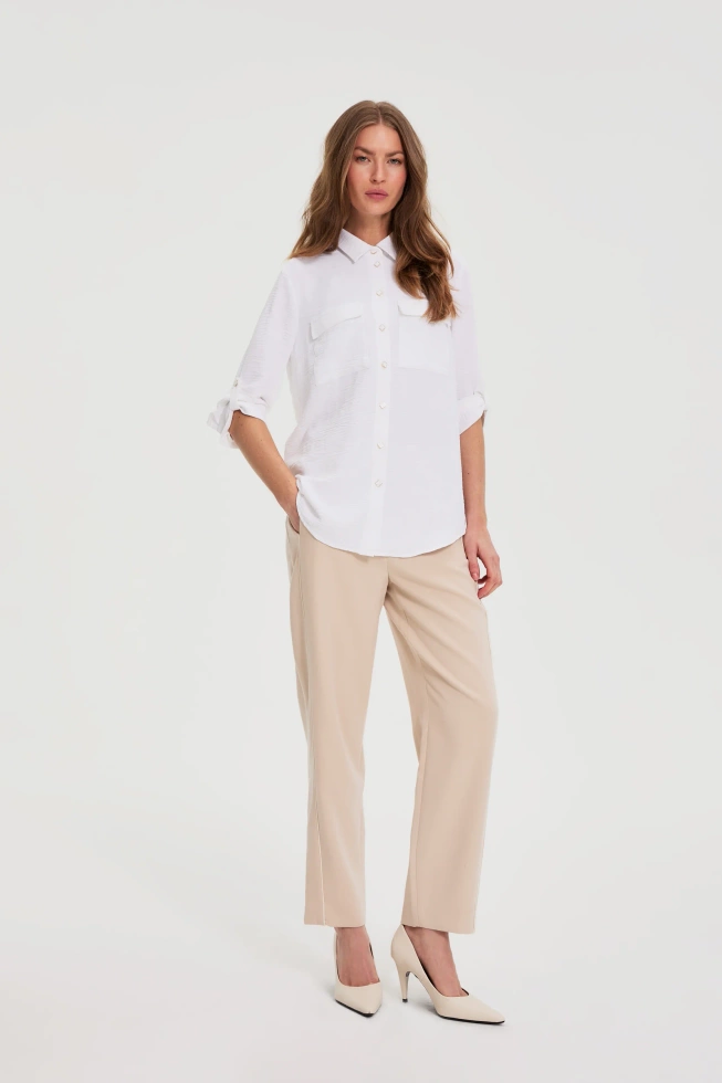 WOMEN'S SHIRT L-KO-4909 WHITE