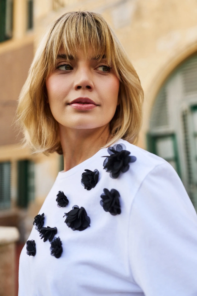 WOMEN'S TSHIRT L-TS-4721 WHITE-set