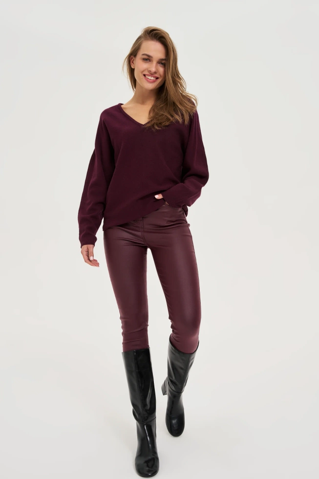 SWETER DAMSKI Z-SW-4831 BURGUNDY-pakiet