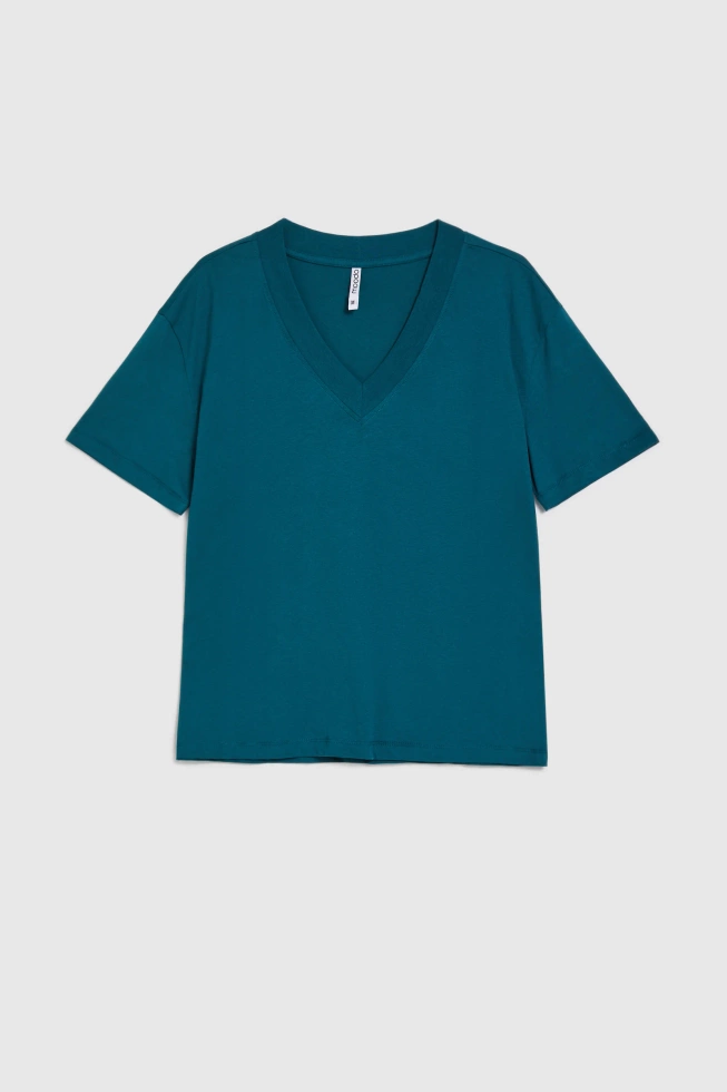 WOMEN'S TSHIRT L-TS-4950 D.GREEN