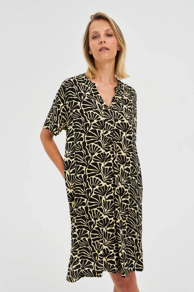 WOMEN'S DRESS L-SU-4649 BLACK