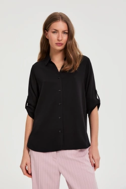 KOSZULA DAMSKA L-KO-4918 BLACK