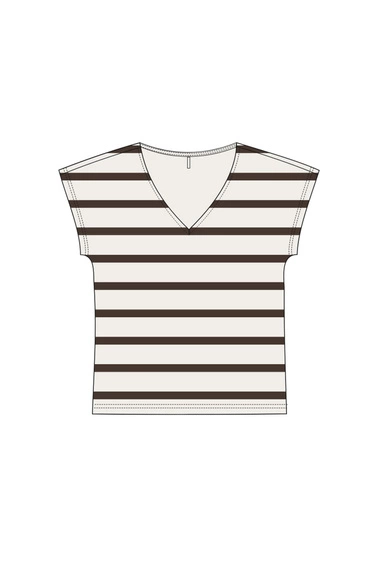 WOMEN'S TSHIRT L-TS-5032 OFF WHITE-set