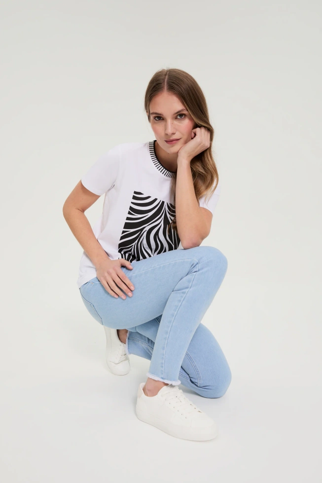 KOSZULKA DAMSKA L-TS-4928 WHITE