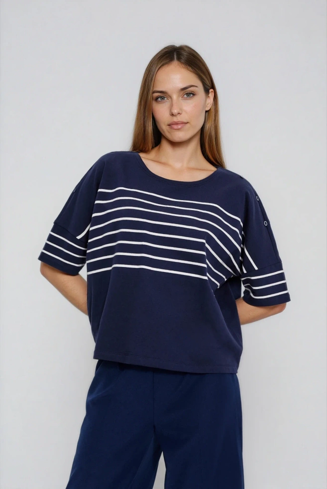 WOMEN'S SWEATSHIRT L-BL-4914 NAVY