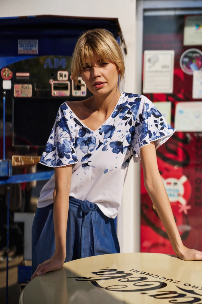 WOMEN'S TSHIRT L-TS-4729 WHITE-set