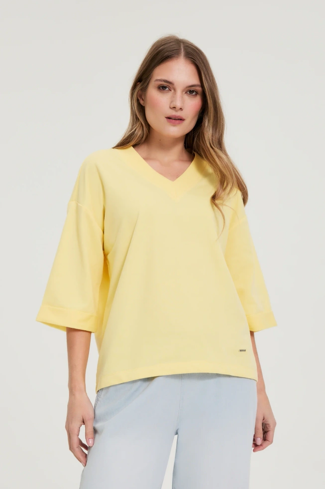 BLUZA DAMSKA L-BL-4908 L.YELLOW