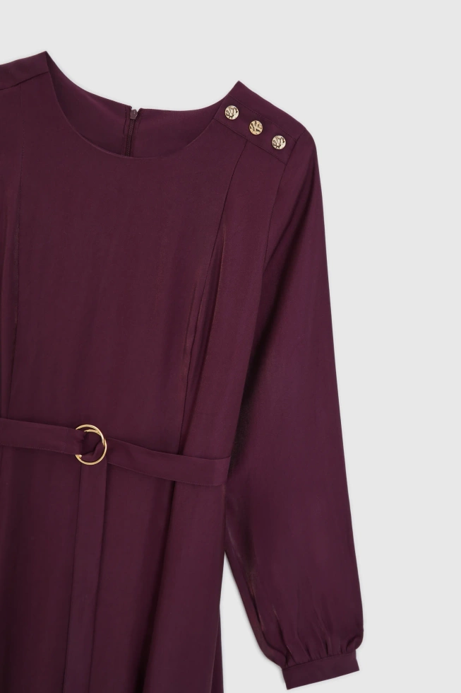 WOMEN'S DRESS Z-SU-4810 BURGUNDY
