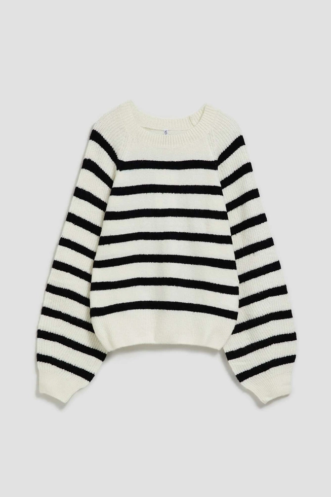 SWETER DAMSKI Z-SW-4218 OFF WHITE_BLACK