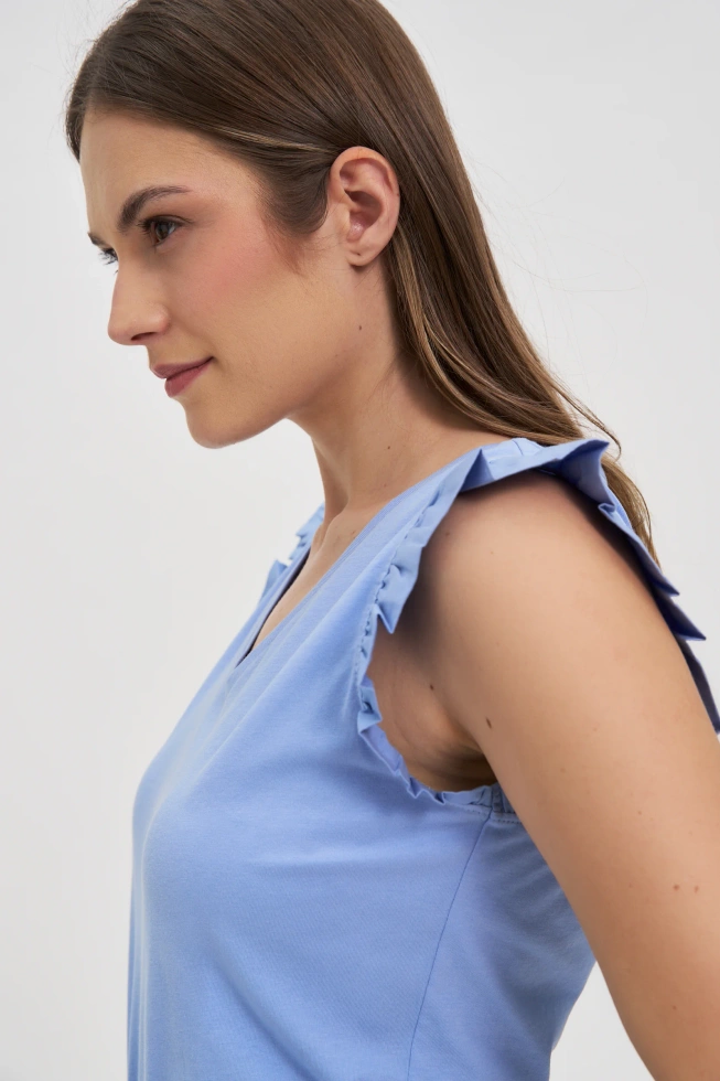 WOMEN'S TSHIRT L-TS-4707 BLUE-set