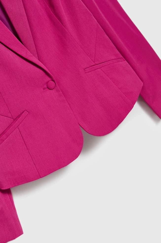 WOMEN'S JACKETS L-MR-4606 FUCHSIA