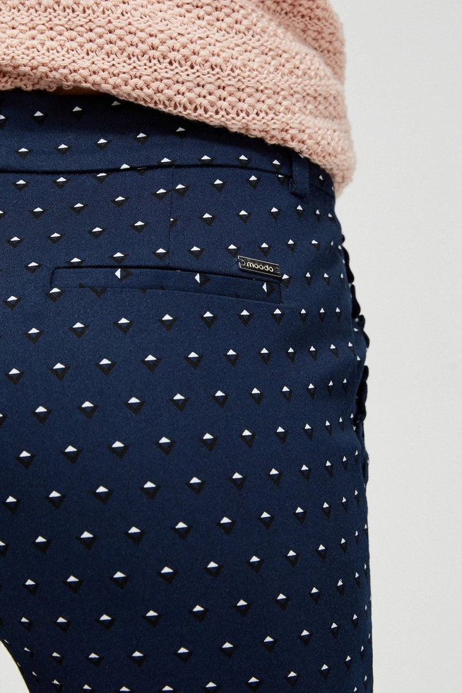 Creased trousers