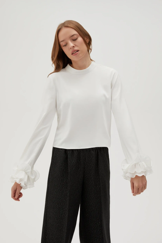 WOMEN'S SHIRT Z-KO-4529 OFF WHITE