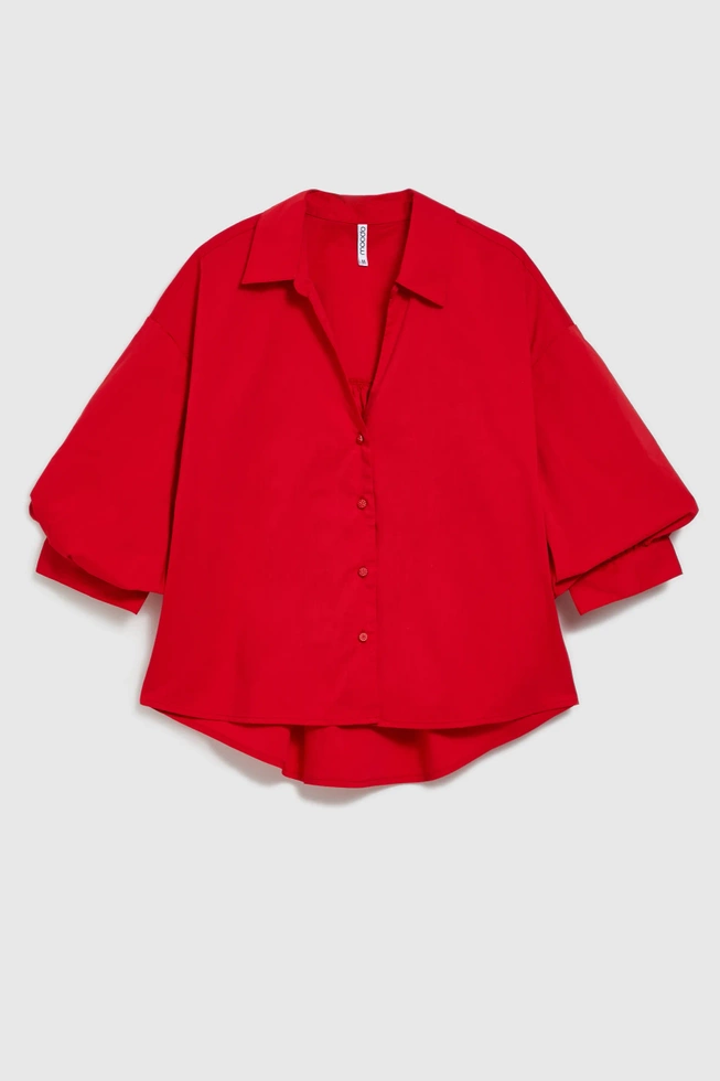 WOMEN'S SHIRT L-KO-4614 RED-set