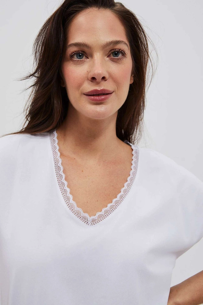 KOSZULKA DAMSKA L-TS-4032 WHITE