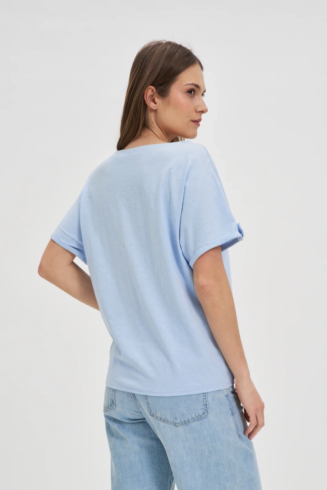 WOMEN'S TSHIRT L-TS-4620 L.BLUE