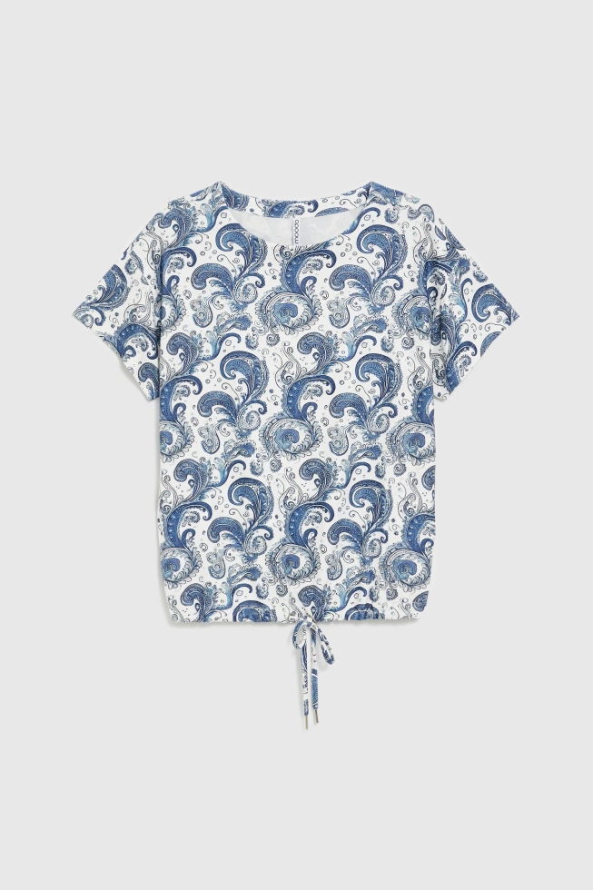 WOMEN'S TSHIRT L-TS-4939 OFF WHITE