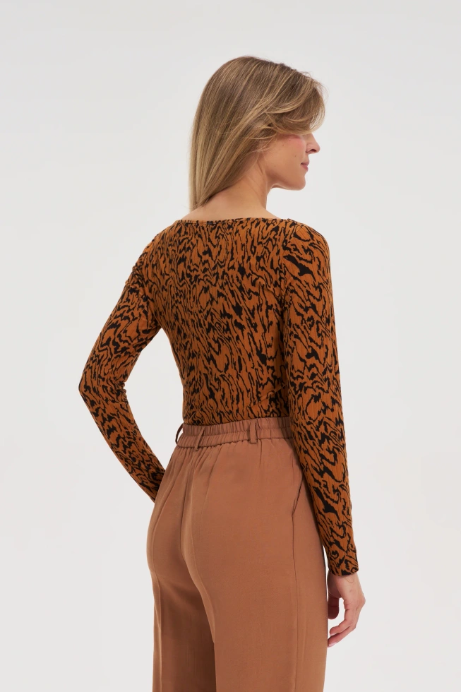 WOMEN'S LONGSLEEVE Z-TS-4806 CAMEL