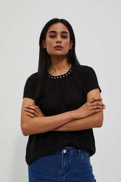 LADIES SHIRT L-KO-4028 BLACK