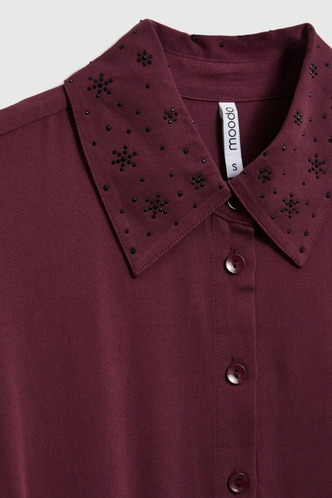 WOMEN'S DRESS Z-SU-4830 BURGUNDY