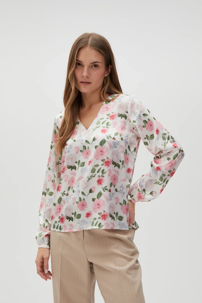 KOSZULA DAMSKA L-KO-4633 OFF WHITE-pakiet