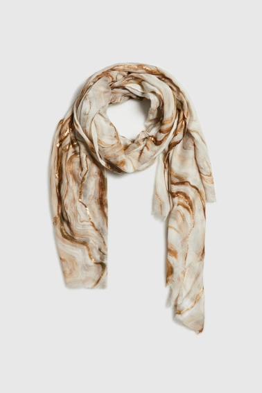 SZALIK DAMSKI L-SZ-4934 BEIGE-pakiet