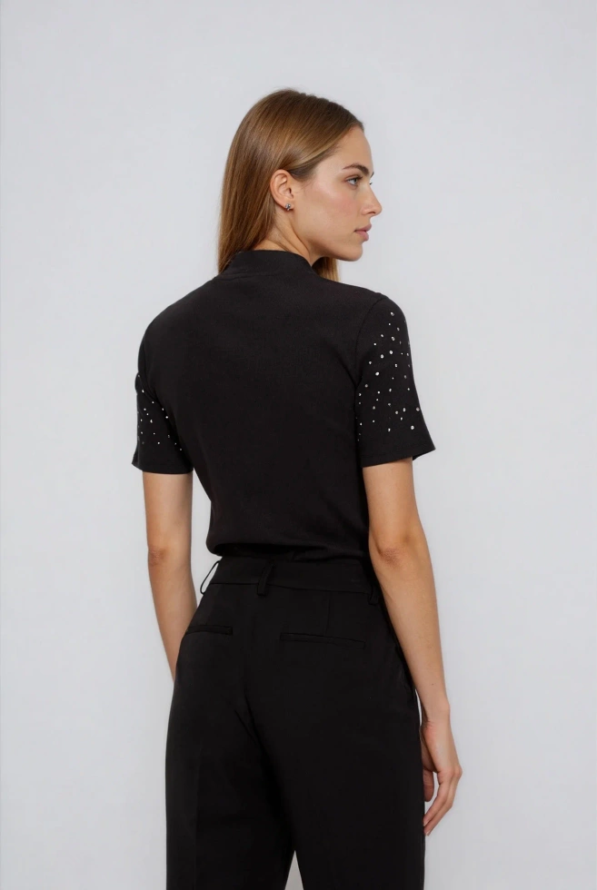 WOMEN'S TSHIRT L-TS-4902 BLACK