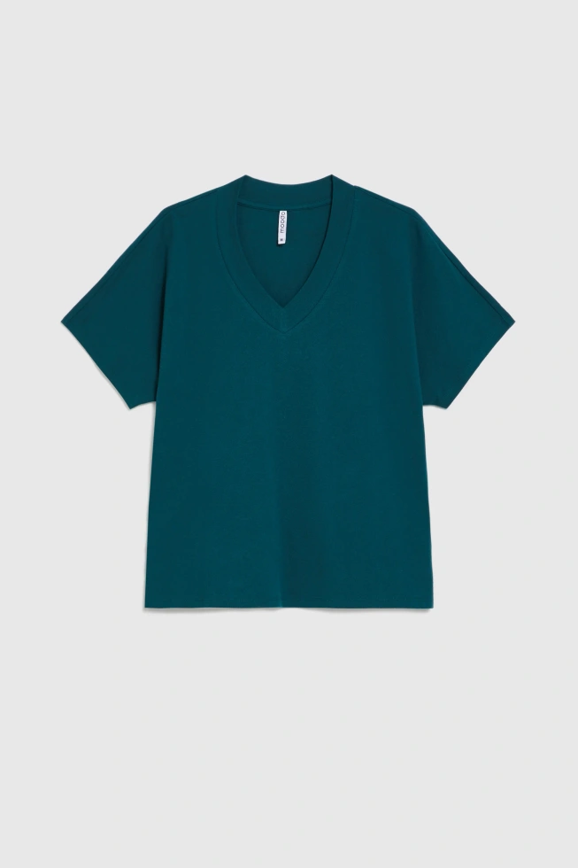 WOMEN'S TSHIRT L-TS-4971 D.GREEN-set